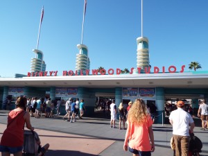Walking into Hollywood Studios.  The Professor pointed out how cleverly Disney capitalizes on America's collective nostalgia, both on Main Street in the Magic Kingdom and here, in "fifties" Hollywood.  