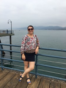 The pier.  This is a skort, but I still got some scandalized looks while riding my bike in it.