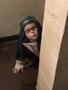 I specifically requested that I not be in charge of my own children, but somehow a Shepherd snuck his way back into the Angel's backstage wings (ha! pun) 