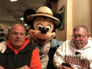 The grandpas with Safari Mickey